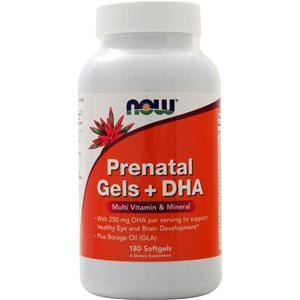 Now Prenatal Gels + DHA 180 sgels