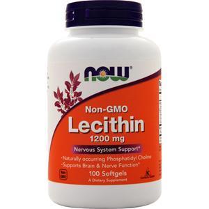 Now Lecithin Non-GMO (1200mg) 100 sgels