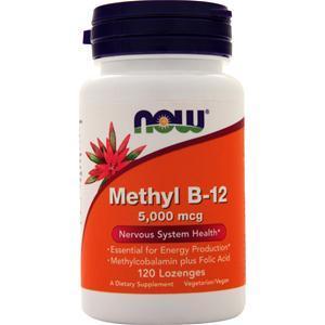 Now Methyl B-12 (5000mcg) with Folic Acid 120 lzngs