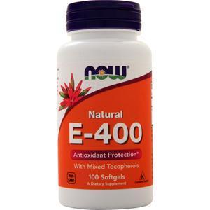 Now E-400 (Mixed Tocopherols) 100 sgels