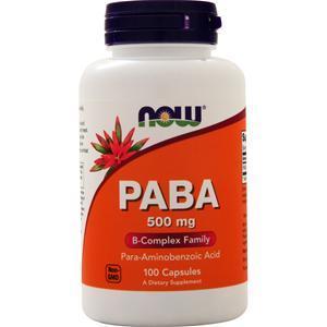 Now PABA (500mg) 100 caps