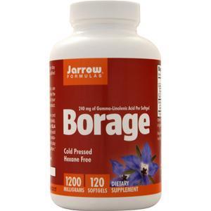 Jarrow Borage GLA-240 - Cold Pressed Hexane Free 120 sgels