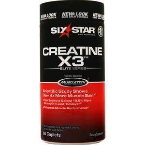 Six Star Pro Nutrition Professional Strength Creatine X3 Elite Series 60 cplts
