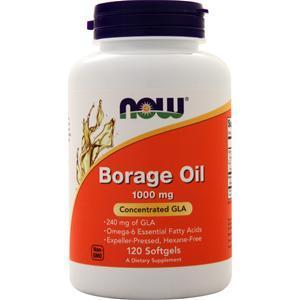 Now Borage Oil (240mg GLA) 120 sgels