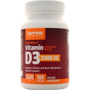 Jarrow Vitamin D3 (2500IU) 100 sgels