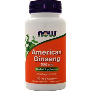 Now American Ginseng (500mg) 100 vcaps