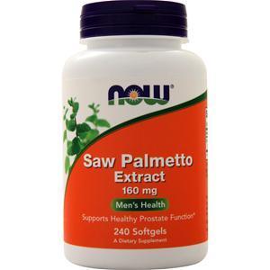 Now Saw Palmetto Extract (160mg) 240 sgels