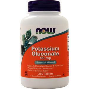 Now Potassium Gluconate (99mg) 250 tabs