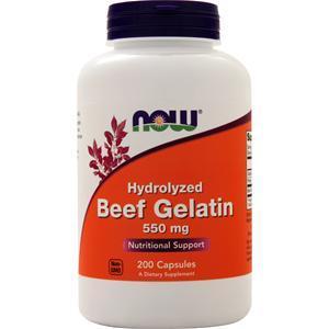Now Hydrolyzed Beef Gelatin (550mg) 200 caps