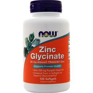 Now Zinc Glycinate 120 sgels