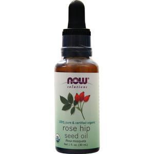 Now 100% Pure & Certified Organic Rose Hip Seed Oil 1 fl.oz