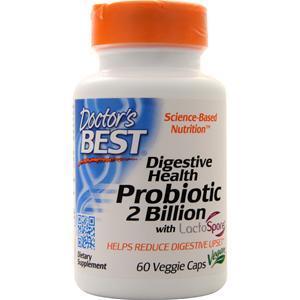 Doctor's Best Digestive Health Probiotic 2 Billion with LactoSpore 60 vcaps