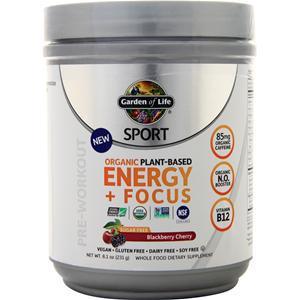 Garden Of Life Sport - Organic Plant-Based Energy & Focus SugarFreeBlackberryCherry 231 grams