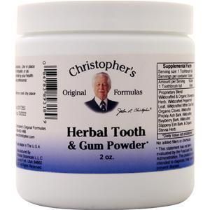 Christopher's Original Formulas Herbal Tooth & Gum Powder 2 oz