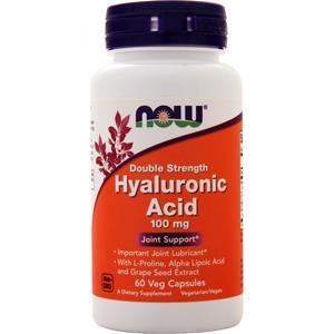 Now Hyaluronic Acid - Double Strength (100mg) 60 vcaps