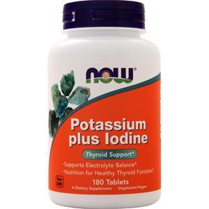 Now Potassium plus Iodine 180 tabs