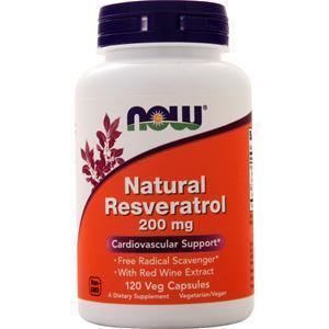Now Natural Resveratrol 120 vcaps