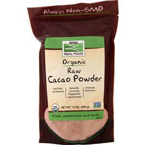 Now Organic Raw Cacao Powder 12 oz