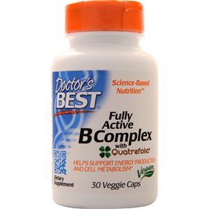 Doctor's Best Fully Active B Complex with Quatrefolic 30 vcaps