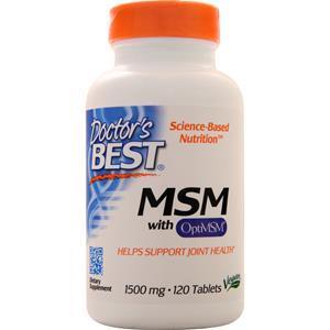 Doctor's Best MSM with OptiMSM (1500mg) 120 tabs