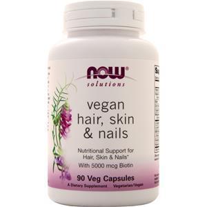 Now Hair, Skin & Nails - Vegan 90 vcaps