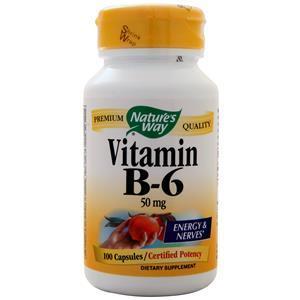 Nature's Way Vitamin B-6 (50mg) 100 caps