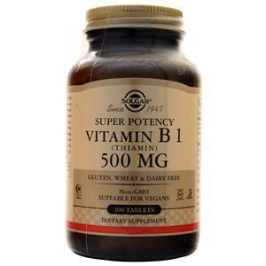 Solgar Vitamin B 1 (500mg) - Super Potency 100 tabs