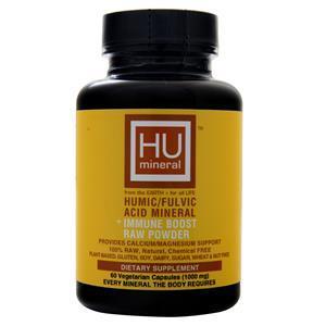 HU Mineral Humic/Fulvic Acid Mineral + Immune Boost Raw Powder 60 vcaps