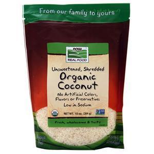 Now Unsweetened, Shredded Organic Coconut 10 oz