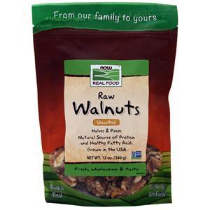 Now Raw Walnuts Unsalted 12 oz