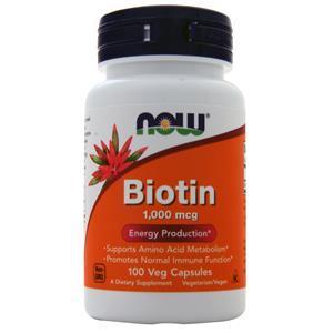 Now Biotin (1000mcg) 100 vcaps
