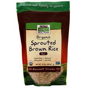 Now Organic Sprouted Brown Rice 16 oz