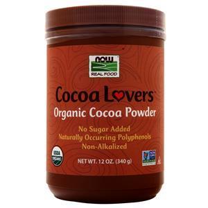 Now Cocoa Lovers Organic Cocoa Powder 12 oz