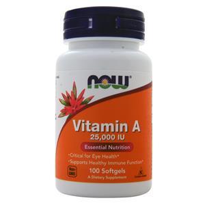 Now Vitamin A (25,000IU) 100 sgels