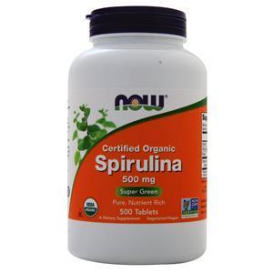 Now Spirulina - Certified Organic (500mg) 500 tabs