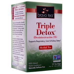 Bravo Tea Triple Detox Herbal Tea 20 pckts