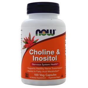 Now Choline and Inositol (500mg) 100 vcaps