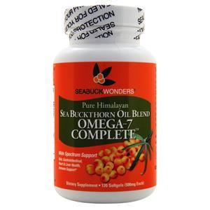 Seabuck Wonders Pure Himalayan Sea Buckthorn Oil Blend Omega-7 Complete 120 sgels
