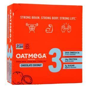 Boundless Nutrition Oatmega Grass Fed Whey Protein Bar Chocolate Coconut 12 bars