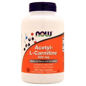Now Acetyl-L Carnitine (500mg) 200 vcaps