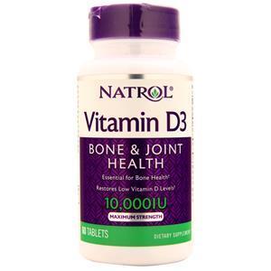 Natrol Vitamin D3 (10,000IU) Maximum Strength  60 tabs