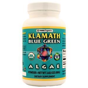 Power Organics Klamath Blue Green Algae Powder 80 grams