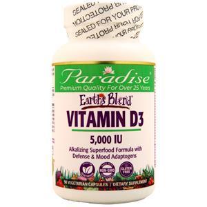 Paradise Herbs Orac-Energy Earth's Blend Vitamin D3 90 vcaps