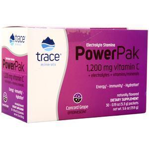 Trace Minerals Research Electrolyte Stamina Power Pak Concord Grape 32 pckts