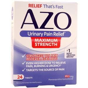 i-Health AZO Urinary Pain Relief Maximum Strength 24 tabs