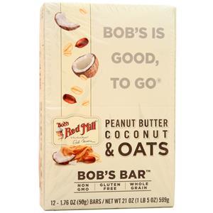 Bob's Red Mill Bob's Bar Peanut Butter, Coconut & Oats 12 bars