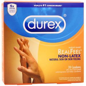 Durex RealFeel Non-Latex Condoms 24 count