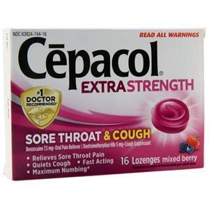 Cepacol Sore Throat & Cough Lozenges Mixed Berry 16 lzngs