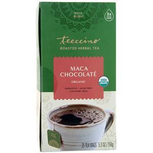 Teeccino Roasted Herbal Tea Maca Chocolate 25 pckts