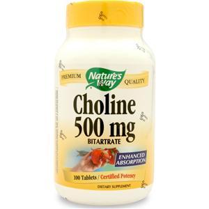 Nature's Way Choline Bitartrate (500mg) 100 tabs